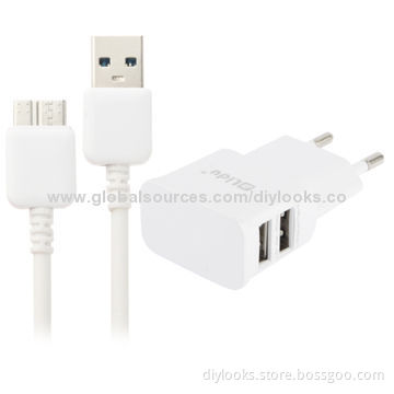 EU Plug Dual Port USB Output Travel Charger for SamsungNew